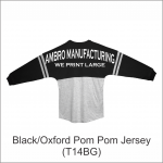 Pom Pom Jersey Black Oxford