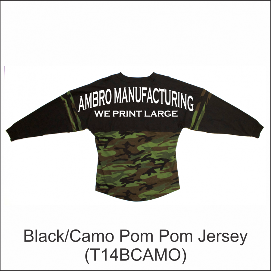 Pom Pom Jerseys Pom Pom Pullovers BIG BACK PRINT