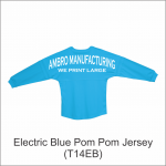 Pom Pom Jersey Electric Blue