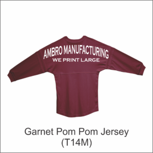 Pom Pom Jersey Garnet