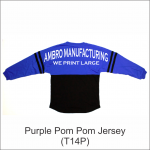 Pom Pom Jersey Purple